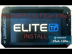 LOWRANCE ELITE TI2 9 Install on 2019 Tracker Targa V18 Combo