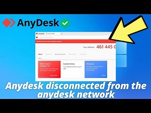 anydesk disconnected from the anydesk network | connecting to anydesk network