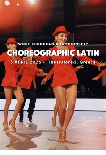 🔥 EUROPE, ARE YOU READY? 🔥 The stage is set for an electrifying showdown at the WDSF European Championship Choreographic Latin 💃 📍 Thessaloniki, Greece 📅 03/04/2026 Get ready for passion, precision, and powerhouse performances as the best teams in Europe take the floor and fight for the title 🏆 ALL CATEGORIES! ▪️ Big Team Adult ▪️ Small Team Adult ▪️ Small Team Youth ▪️ Big Team Youth ▪️ Small Team Junior ▪️ Big Team Junior See you soon Greece 🇬🇷 #wdsf #wearedancesport #dancesport #latin