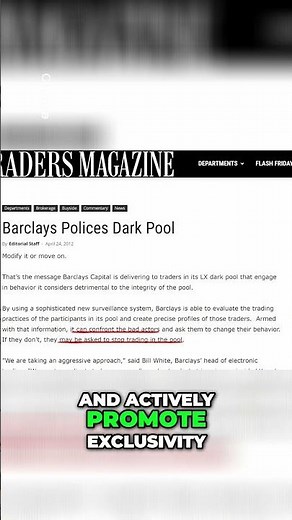 Dark Pools: Exclusive Trading and Predatory Tactics Explained
