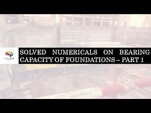 Solved Numericals on Bearing Capacity of Foundation||Part 1|| Geotechnical Engineering||