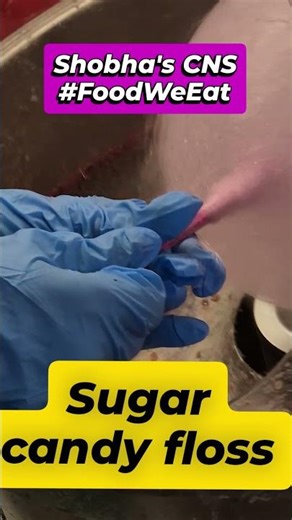 Candy floss sugar in December winter evening 😋