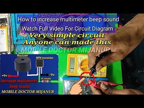 How to increase your multimeter beep sound