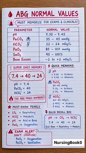 ABG Explained in Simple Way 🫁 | Arterial Blood Gas Analysis | ABG Interpretation for Nurses #shorts