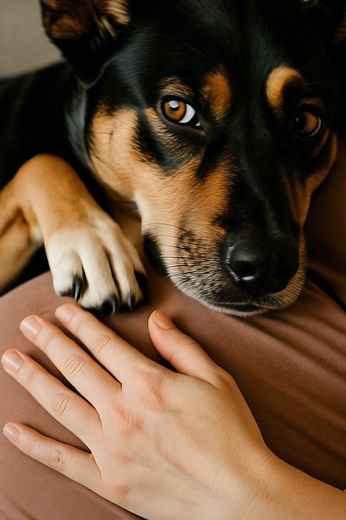 My dog knew the truth before I did… 😳 My dog would lie on my stomach and growl every time my husband tried to touch me. I thought she was just jealous… until the day I discovered a terrifying truth 🤯 Loki had been with me long before he came into my life. She had shared my moments of solitude, my joys, my tears — always by my side, understanding everything without a word. When I fell in love, she accepted him calmly. On our wedding day, she simply lay at my feet, as if to say, “Alright, now th