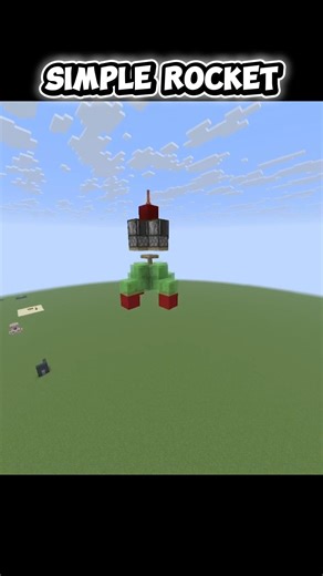 Simple Rocket 🚀 #minecraft