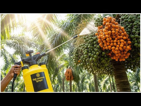 Spraying Arecanut Trees in Minutes with 5L High Pressure Sprayer Pump Machine