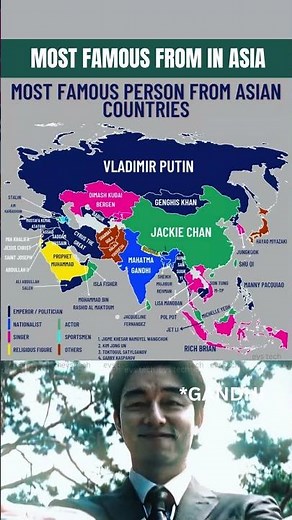 Most Famous Person from Every Asian Country 🌏👑