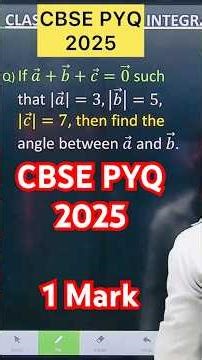 Q) If 𝑎 +𝑏 + c=0 such that |𝑎 |=3,|𝑏 |=5, |𝑐 |=7, then find the angle between 𝑎 ⃗and 𝑏 ⃗