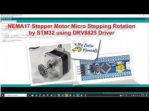 NEMA17 Stepper Motor Variable Micro Stepping Rotation by STM32 Using DRV8825 Driver