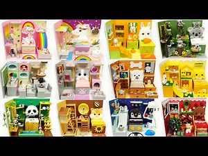 12 Miniature Animal Room Collection ! Puppy , cat , unicorn ~