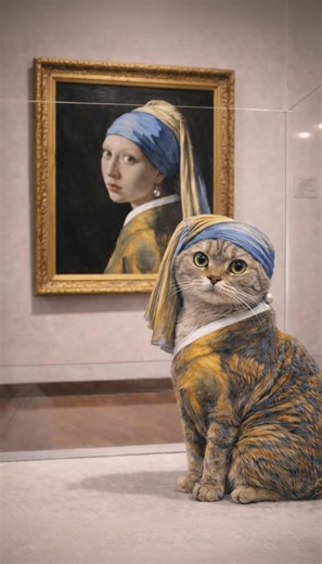 Create AI visuals like these with Aura app #auraai #aiphoto #fyp #viraltrend #cats