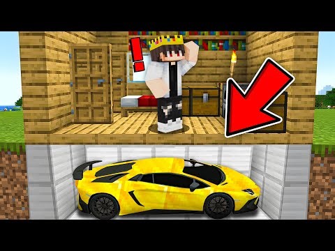 I Found a Secret Garage Under My House in Minecraft!
