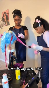 23K views · 734 reactions | Wig over loc install done by my 11 year old daughter  | Crowned Barbie | Facebook