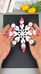 1.1M views · 8.5K reactions | It’s snowing, let’s cut a fun “snowman paper cutting” together! very simple! #parentchild #handcraft #papercut #children's #handmade #papercut #handmade #paper paper craft ideas | paper craft ideas | Facebook