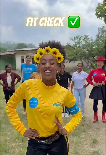 A Wiggly fit check from Timor-Leste! 👀💙✨ @tsehay 🇪🇹 and @Caterina Mete are serving looks with some incredible girls from UNICEF Timor-Leste's Girls Empowered program—because confidence and breaking gender stereotypes are always in style! And this is just a teaser — stay tuned for more inspiring stories from their trip! 🌏💫 @The Wiggles