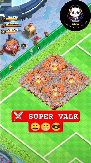 ⚔️ Normal Valkyrie to Super Valkyrie 😱 | Clash of Clans Shorts | Normal Valkyrie to Super Valkyrie