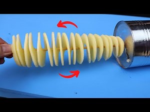 You Will Be Surprised With This Tornado Potato Cutter! | Inventor Hacks