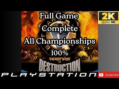 Robot Wars Arenas Of Destruction Full Game Longplay All Championships PS2 (UHD) 60FPS No Deaths