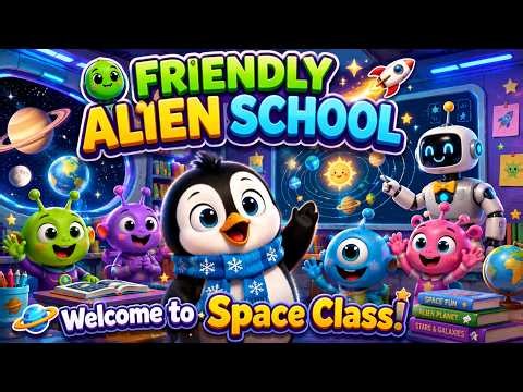 🚀👽 Friendly Alien School | Space Class Adventure 🌎 Fun Learning for Kids