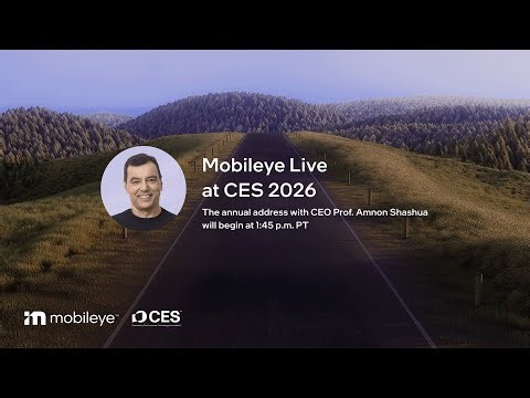 Mobileye Live Press Conference at CES 2026