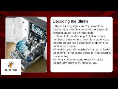 GE Dishwasher Lights Blinking – Meaning & Fix