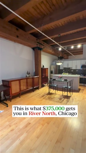 Chicago Apartment Scout on Instagram: "‼️ $375,000 | 2 bed 1 bath timber loft 🪵 | River North 📍 Comment “condo” if you’re interested in receiving this listing (as well as any others that match your criteria!) 🎉 Follow @chicagohomescout for more condos and homes for sale in Chicago! 👽 • • • Listed by Grigory Pekarsky with Vesta Preferred. Listing currently contingent. DM @chicagohomescout for any showing requests, questions, or information needed. Nav Agency. • • • #loft#timberloft#rivernorth