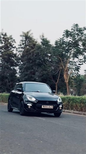 Black Swift with sports kit 👀🖤#modifiedcars #swift #swiftsport #swiftshorts #blackcar #viral