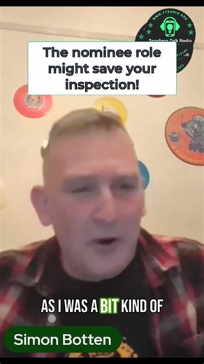 New OFSTED inspections: The nominee role might save your inspection! Simon Botten shared his experience of the new OFSTED inspection framework on TTR Monday, you can watch the whole show here: https://www.youtube.com/watch?v=7CIS-tldYGE #ofsted #inspection #nominee #schools #teachertok #teachersoftiktok | Teachers Talk Radio Official