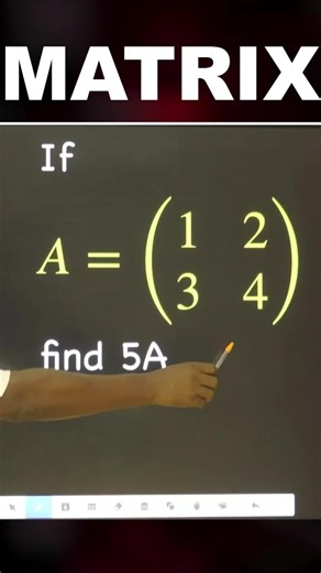 #3 Matrix Scalar Multiplication - #matrix #matrices #mathlesson #math #maths #mathematics #education #edutok #learnontiktok #ukteacher #mathlesson #gcse #ukgcse #mathematics #education #edutok #learnontiktok #sat #usasat #ukmaths #linearalgebra #algebra #matricesmultiplication #cofactor #identitymatrix #ukmath #mathteaecher #usateacher #SAT #fyp #fypシ゚viral