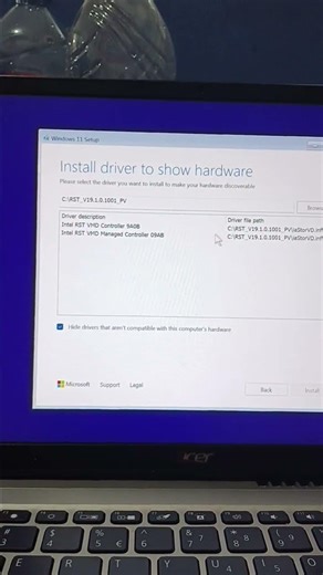 Atasi ssd atau hardisk tidak terbaca saat install windows 10 atau 11. #tipslaptop #tipskomputer