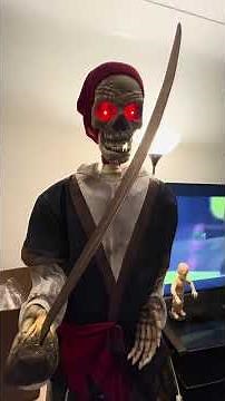 Gemmy pirate animated Lifesize Halloween prop rare vintage spirit dead eye drake #halloween #pirates