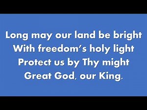 MY COUNTRY, 'TIS OF THEE (Accompaniment with lyrics)