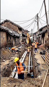 Building a road in the village. #sortvideo