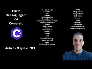 Curso C# Completo Grátis 2025 - Aula 3 - O que é .NET