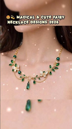 🤩Most Beautiful & Magical Fairy Necklace Designs🧚‍♀️✨ #shorts #rimpafashion #jewelry #necklace#viral