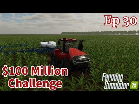 PLANTING 100 ACRES OF CORN in FS25! 🌽 | FRANKENMUTH Map | $100M Farming Challenge Ep 30