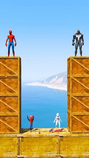 726K views · 8.8K reactions | GTA 5: SPIDER-MAN VS VENOM KID SAVE FROM PIT 勞 #shorts #gta5 | Amit Gaming | Facebook