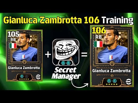 Gianluca Zambrotta 106 Rated BEST TRAINING efootball 2026✨|| ZAMBROTTA 106 efootball 2026