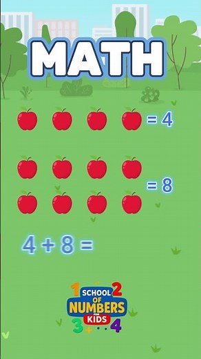 Math for Kids | Learn Addition with Apples 🍎 Easy Counting Fun