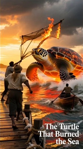 🎬 The Burning Sea Turtle Mystery | Epic Fantasy Ocean Story & Cinematic Visuals" ✨
