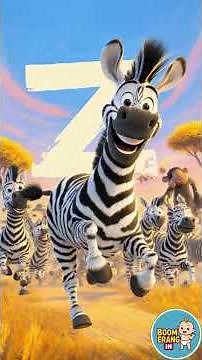 🎵 Z is for Zebra, Stripes All Day! 🦓 | Fun Alphabet Song for Kids | Animal ABC Learning