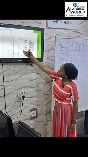 Our Students making a Presentation on Microsoft excel