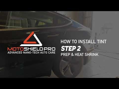 How To Install Nano Ceramic Precut Tint | Prep & Heat Shrink | (Step 2 of 4) - MotoShield Pro