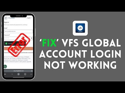 How to Fix VFS Global Account Login Not Working 2024?
