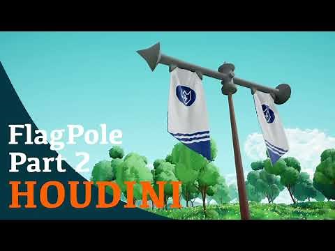 Flagpole in Houdini Part 2 || Beginner tutorial