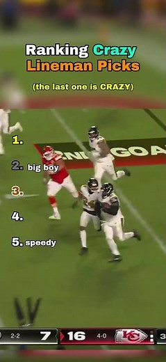 Ranking The Craziest NFL Interceptions By Defensive Linemen Ever 😱🏈 #nfl #ranking #football