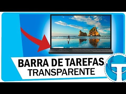 How to make the Windows 10 TASKBAR transparent
