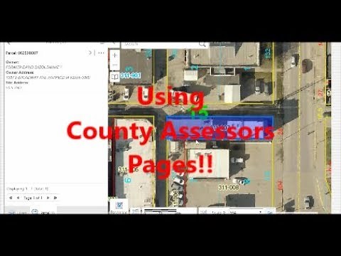 Getting Property Information, Using County Assessors Pages!!