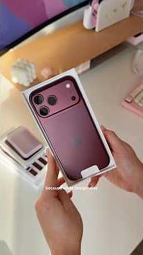 Unboxing the Burgundy IPhone 18 Pro Max